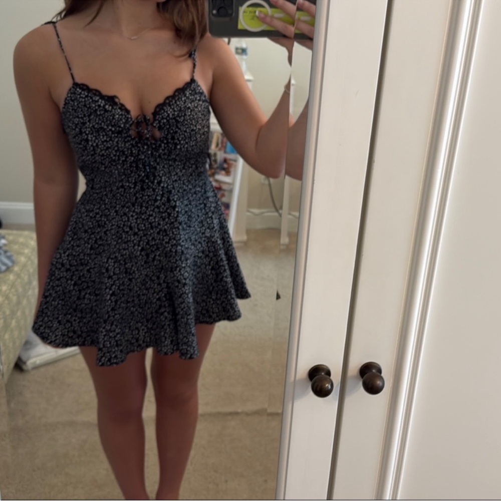 Elegant Black Floral romper